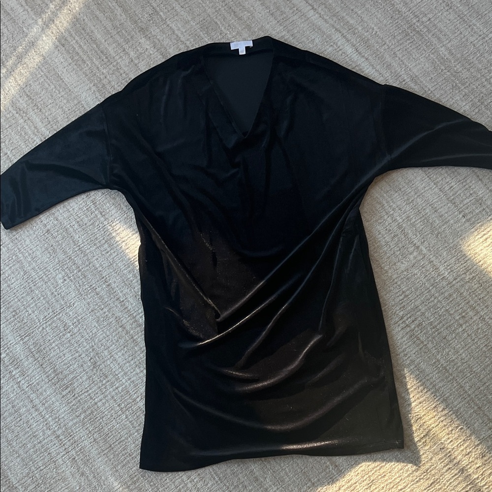 Black velvet dress by The White Company - Size 14